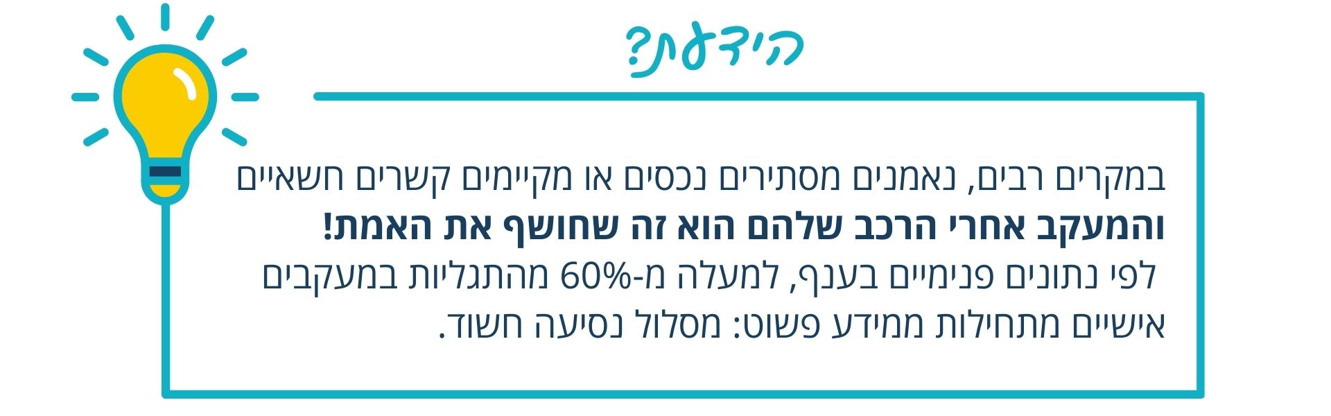 הידעת מעקב אחרי רכב
