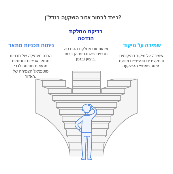 כיצד לבחור אזור השקעה בנדל"ן?