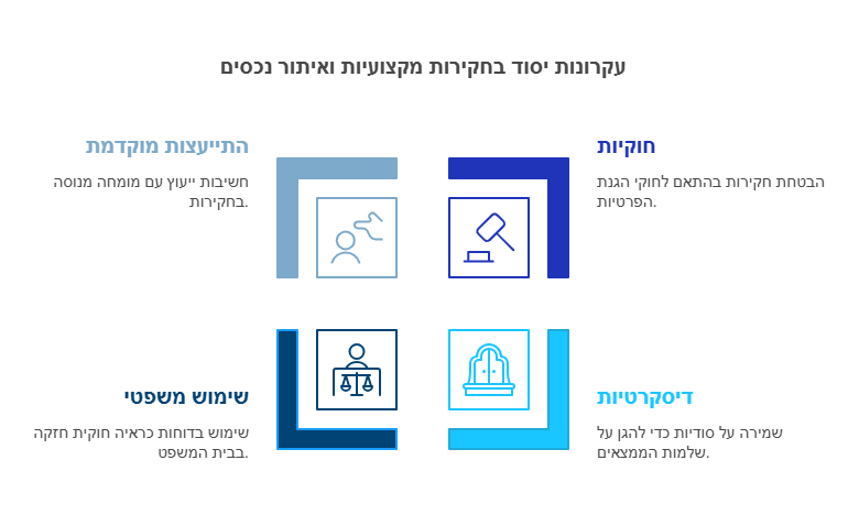 עקרונות יסוד בחקירות מקצועיות ואיתור נכסים